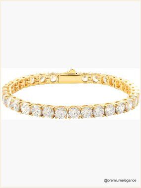 3/4/5mm Cubic Zirconia Tennis Bracelet 7-8in